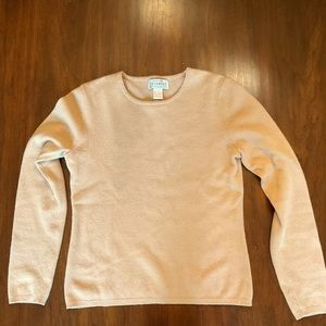 Bloomingdale’s Cashmere Crewneck Sweater Camel Small